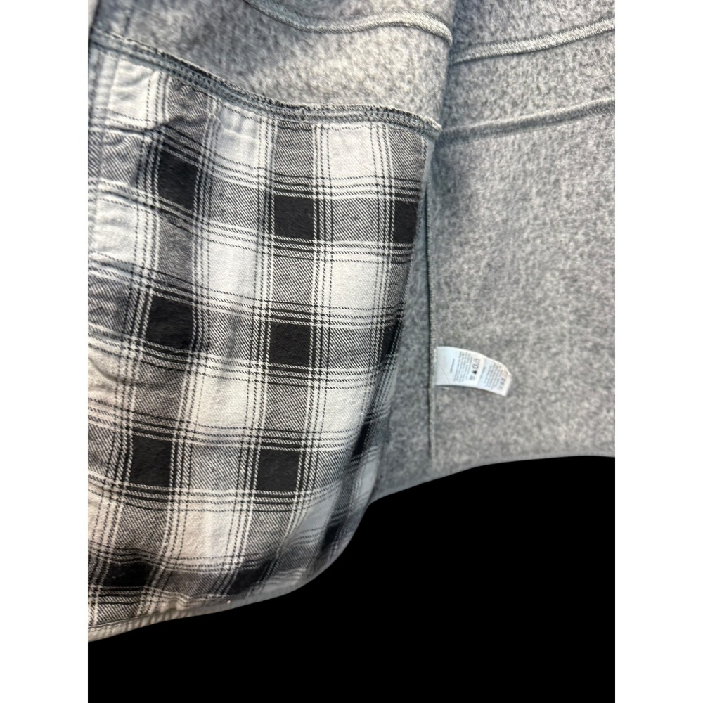 Eddie Bauer Sweater Fleece Jacket Women 2XL Grey Excellent Full Zip Mock Neck - Picture 15 of 16